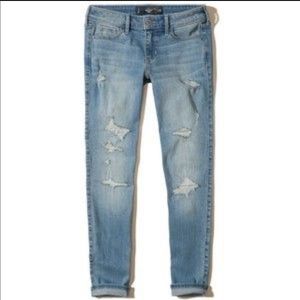 Hollister crop denim